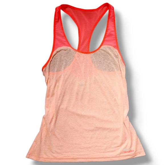 HOLLISTER - Activewear Mesh See Through Racer Back Pink Neon Tank Top - Picture 1 of 10